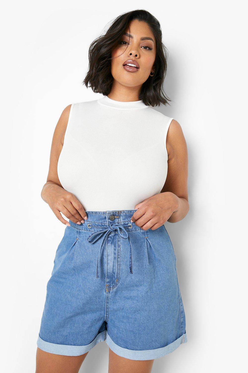 Paperbag cheap shorts jean